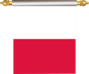 The Flag of Poland Hanging Banner IV