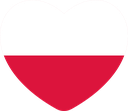 The Flag of Poland Heart