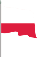The Flag of Poland Pole Flag II