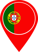 The Flag of Portugal Map Pin