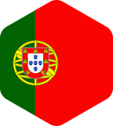 The Flag of Portugal Rounded Hexagon