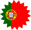 The Flag of Portugal Star Burst