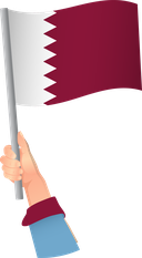 The Flag of Qatar Handheld