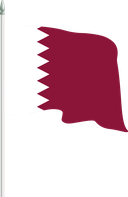 The Flag of Qatar Pole Flag II