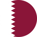 The Flag of Qatar Round