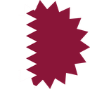 The Flag of Qatar Star Burst