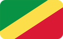 The Flag of Republic of the Congo Rounded Rectangle