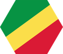 The Flag of Republic of the Congo Hexagon I