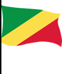 The Flag of Republic of the Congo Pole Flag III
