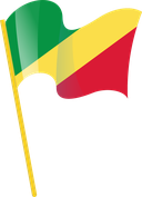 The Flag of Republic of the Congo Pole Flag I