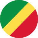 The Flag of Republic of the Congo Round