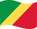 The Flag of Republic of the Congo Wavy I
