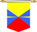 The Flag of Réunion Hanging Banner III