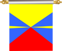 The Flag of Réunion Hanging Banner IV