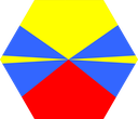 The Flag of Réunion Hexagon I
