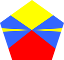 The Flag of Réunion Pentagon