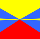 The Flag of Réunion Square