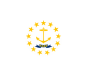 The Flag of Rhode Island Heart