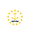 The Flag of Rhode Island Hexagon II