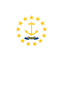 The Flag of Rhode Island Map Pin