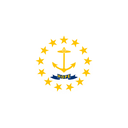 The Flag of Rhode Island Round