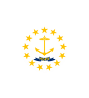 The Flag of Rhode Island Shielded I