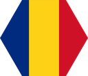 The Flag of Romania Hexagon I