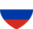 The Flag of Russia Heart