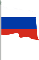 The Flag of Russia Pole Flag II