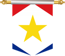 The Flag of Saba Hanging Banner III