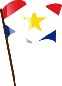 The Flag of Saba Pole Flag I