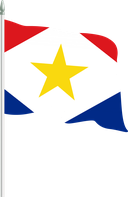 The Flag of Saba Pole Flag II