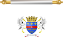 The Flag of Saint Barthélemy Hanging Banner I
