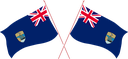 The Flag of Saint Helena Crossed Flags