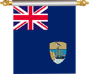The Flag of Saint Helena Hanging Banner IV