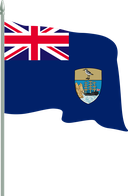 The Flag of Saint Helena Pole Flag II