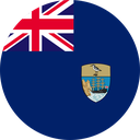 The Flag of Saint Helena Round