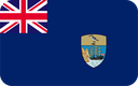 The Flag of Saint Helena Rounded Rectangle