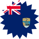 The Flag of Saint Helena Star Burst