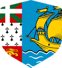 The Flag of Saint Pierre and Miquelon Shielded I