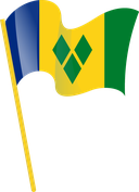The Flag of Saint Vincent and the Grenadines Pole Flag I