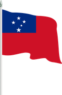 The Flag of Samoa Pole Flag II