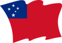 The Flag of Samoa Wavy II