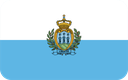 The Flag of San Marino Rounded Rectangle