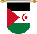 The Flag of Sahrawi Arab Hanging Banner II