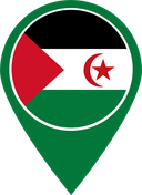 The Flag of Sahrawi Arab Map Pin