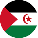 The Flag of Sahrawi Arab Round