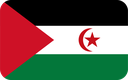 The Flag of Sahrawi Arab Rounded Rectangle