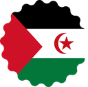 The Flag of Sahrawi Arab Scallop Circle