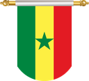 The Flag of Senegal Hanging Banner II